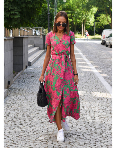 Esme™ | Retro Floral Maxi Dress